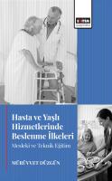 Hasta ve Yaşlı Hizmetlerinde Beslenme İlkeleri Mesleki ve Teknik Eğitim