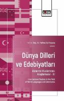 Dünya Dilleri ve Edebiyatları Alanında Uluslararası Araştırmalar-III Dünya Dilleri ve Edebiyatları Alanında Uluslararası Araştırmalar-III