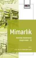 Mimarlık Alanında Uluslararası Araştırmalar III Mimarlık Alanında Uluslararası Araştırmalar III