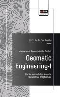 International Research in the Field of Geomatic Engineering-I