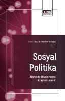 Sosyal Politika Alanında Uluslararası Araştırmalar-V