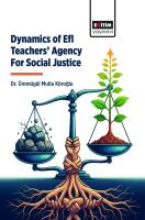 Dynamics of Efl Teachers’ Agency For Social Justice