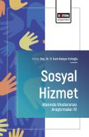 Sosyal Hizmet Alanında Uluslararası Araştırmalar-IV