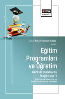 Eğitim Programları ve Öğretim Alanında Uluslararası Araştırmalar-V