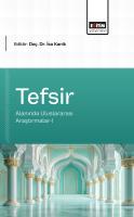 Tefsir Alanında Uluslararası Araştırmalar-I