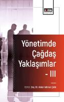 Yönetimde Çağdaş Yaklaşımlar - III Yönetimde Çağdaş Yaklaşımlar - III