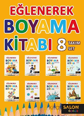 Eğlenerek Boyama Kitabı (8 Kitap Takım)