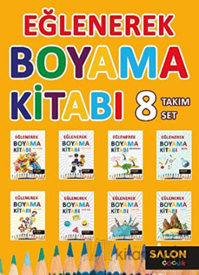 Eğlenerek Boyama Kitabı (8 Kitap Takım) Kolektif